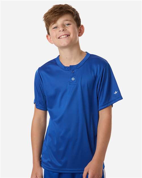 Alleson Athletic 4105 2930-Youth B-Core Placket Jersey