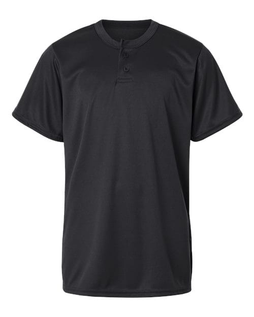 Alleson Athletic 4105 XS / Black 2930-Youth B-Core Placket Jersey
