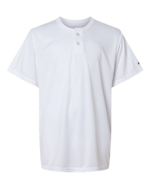 Alleson Athletic 4105 XS / White 2930-Youth B-Core Placket Jersey