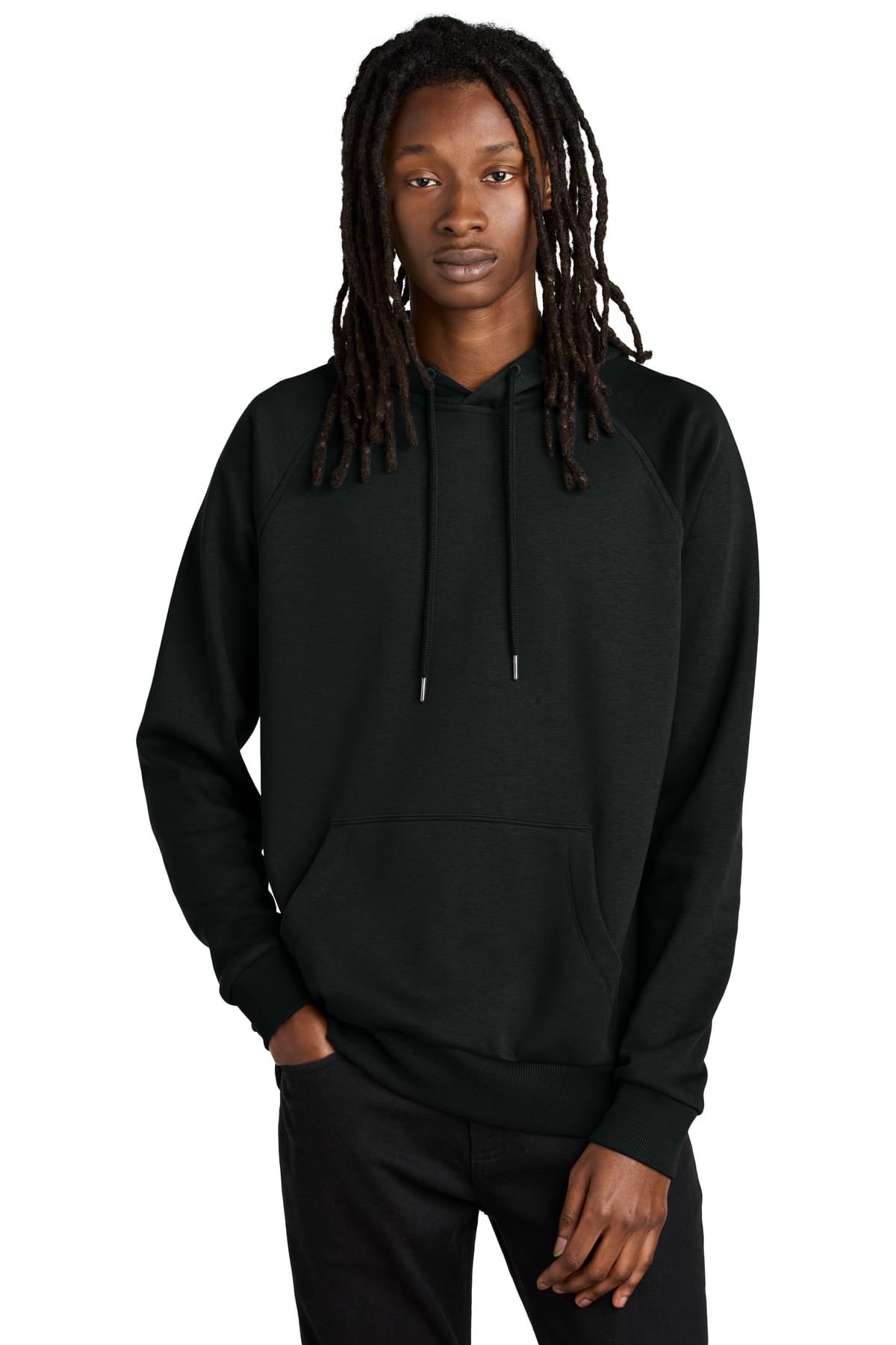 AllMade AL5000 XS / Deep Black Allmade Unisex Organic CVC Fleece Pullover Hoodie AL5000