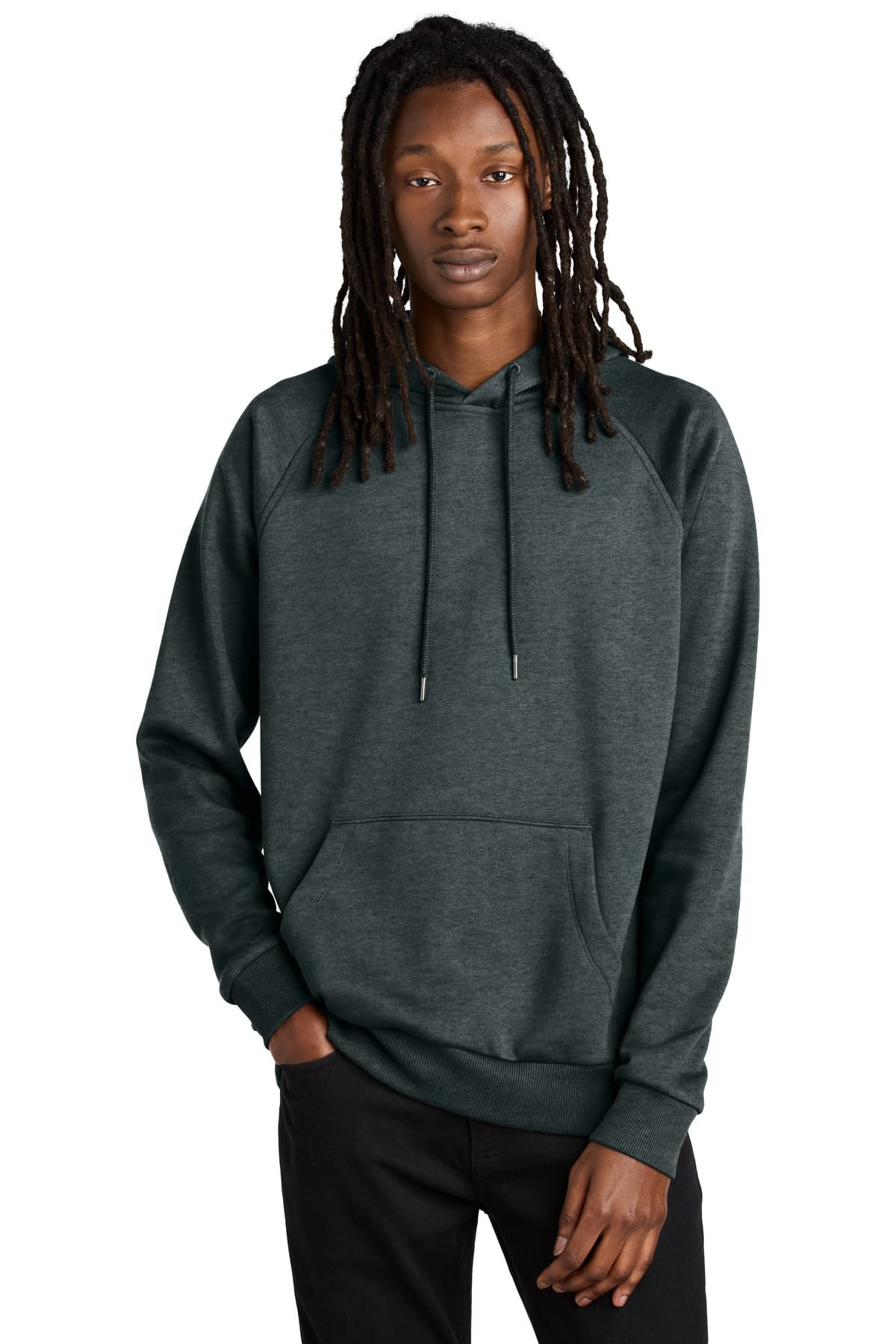 AllMade AL5000 XS / Terrain Grey Heather Allmade Unisex Organic CVC Fleece Pullover Hoodie AL5000