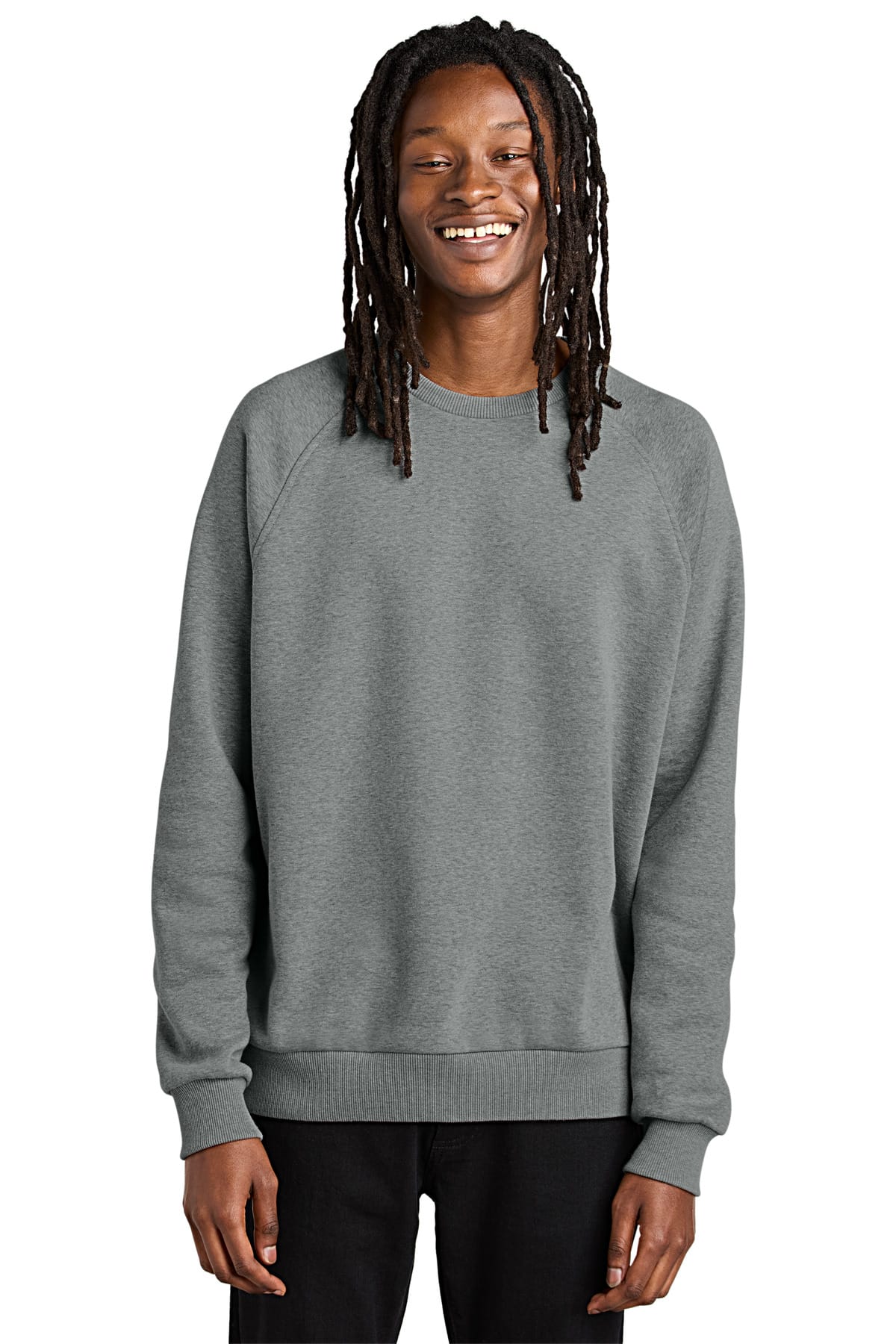 AllMade AL5004 XS / Aluminum Grey Heather Allmade Unisex Organic CVC Fleece Crewneck Sweatshirt AL5004