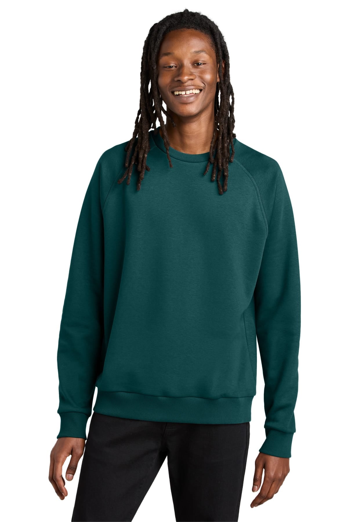 AllMade AL5004 XS / Deep Sea Green Allmade Unisex Organic CVC Fleece Crewneck Sweatshirt AL5004