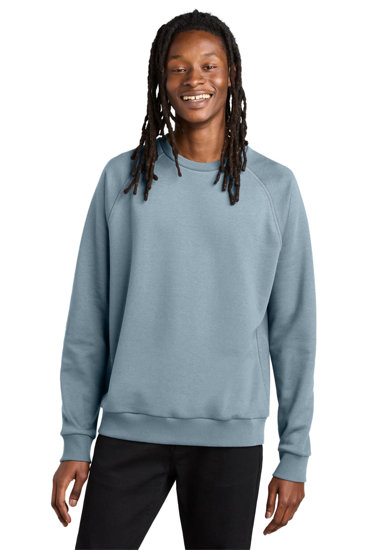 AllMade AL5004 XS / I Like You Blue Allmade Unisex Organic CVC Fleece Crewneck Sweatshirt AL5004