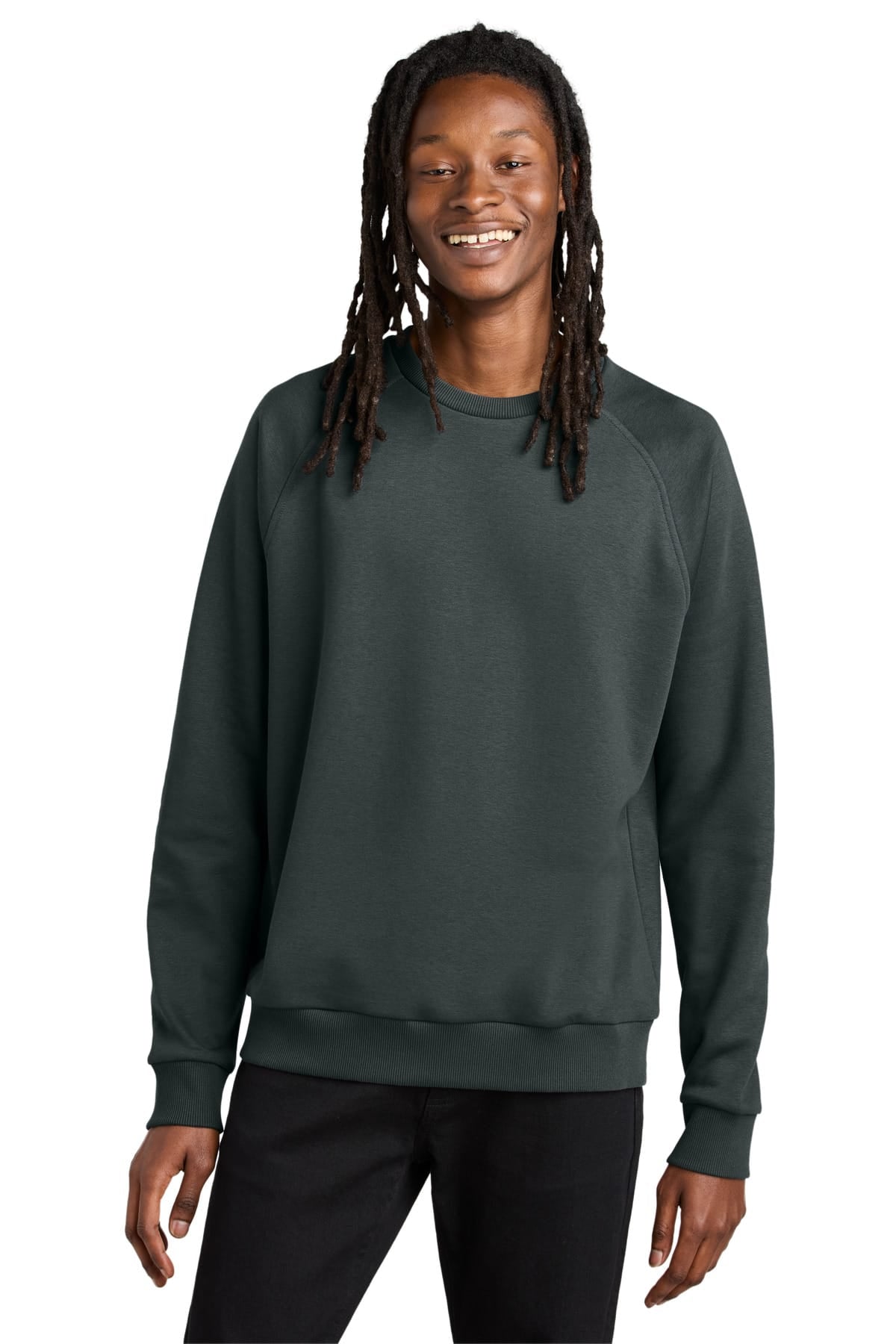 AllMade AL5004 XS / Terrain Grey Allmade Unisex Organic CVC Fleece Crewneck Sweatshirt AL5004