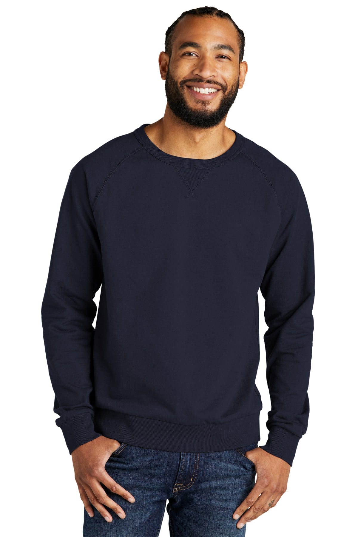 AllMade Sweatshirts/Fleece XS / Night Sky Navy Allmade Unisex Organic French Terry Crewneck Sweatshirt AL4004