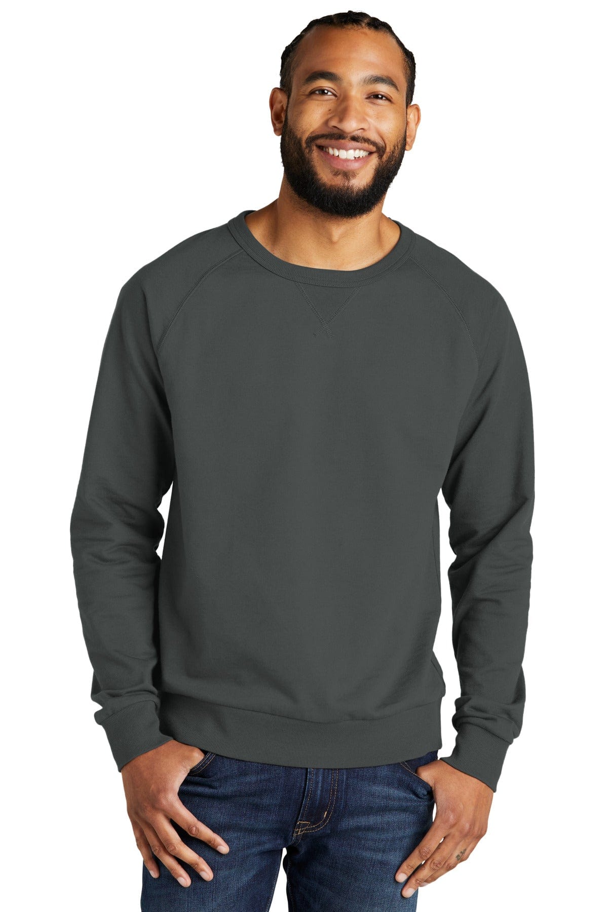 AllMade Sweatshirts/Fleece XS / Terrain Grey Allmade Unisex Organic French Terry Crewneck Sweatshirt AL4004