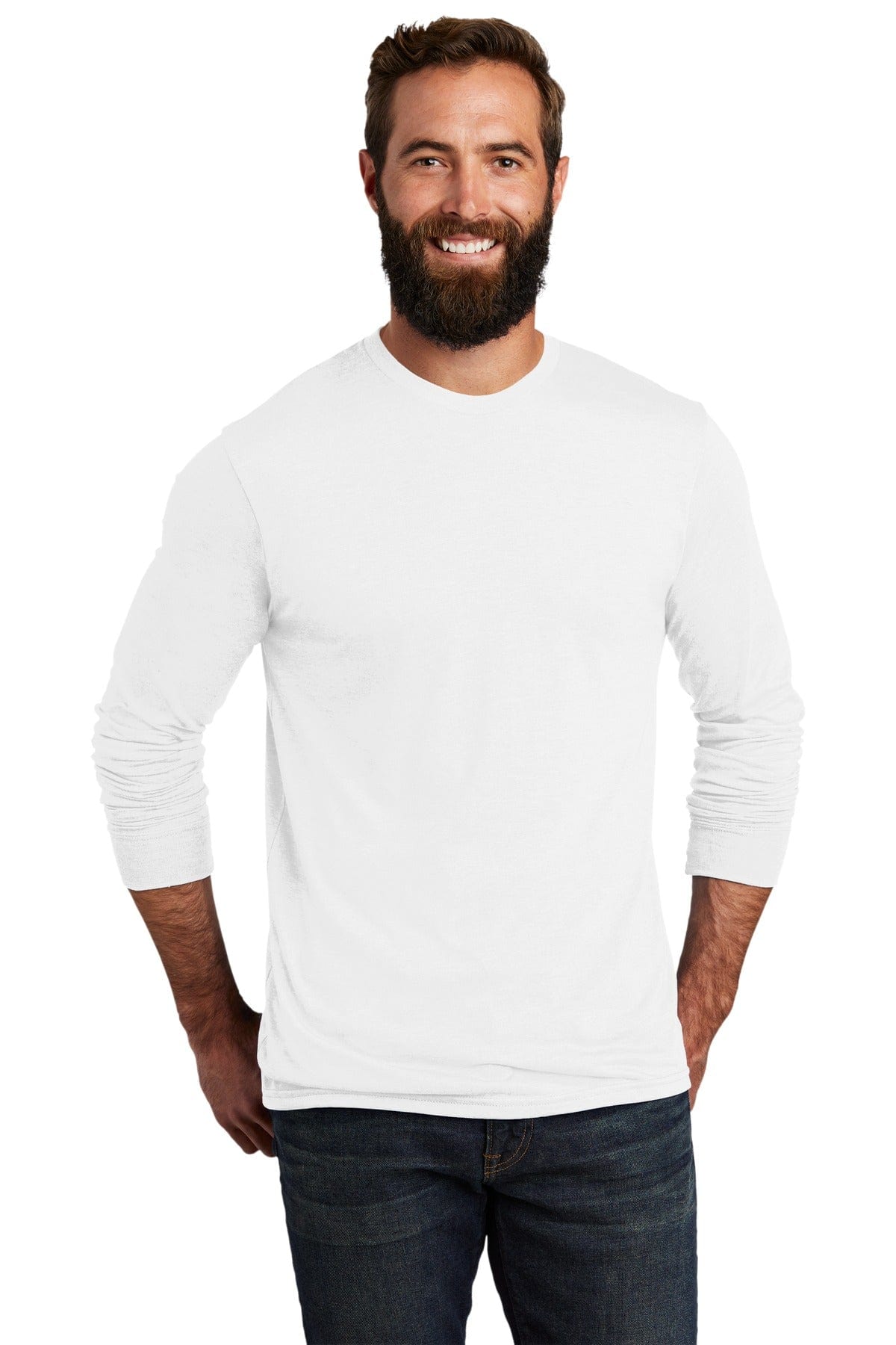 AllMade T-Shirts XS / Bright White Allmade Unisex Tri-Blend Long Sleeve Tee AL6004