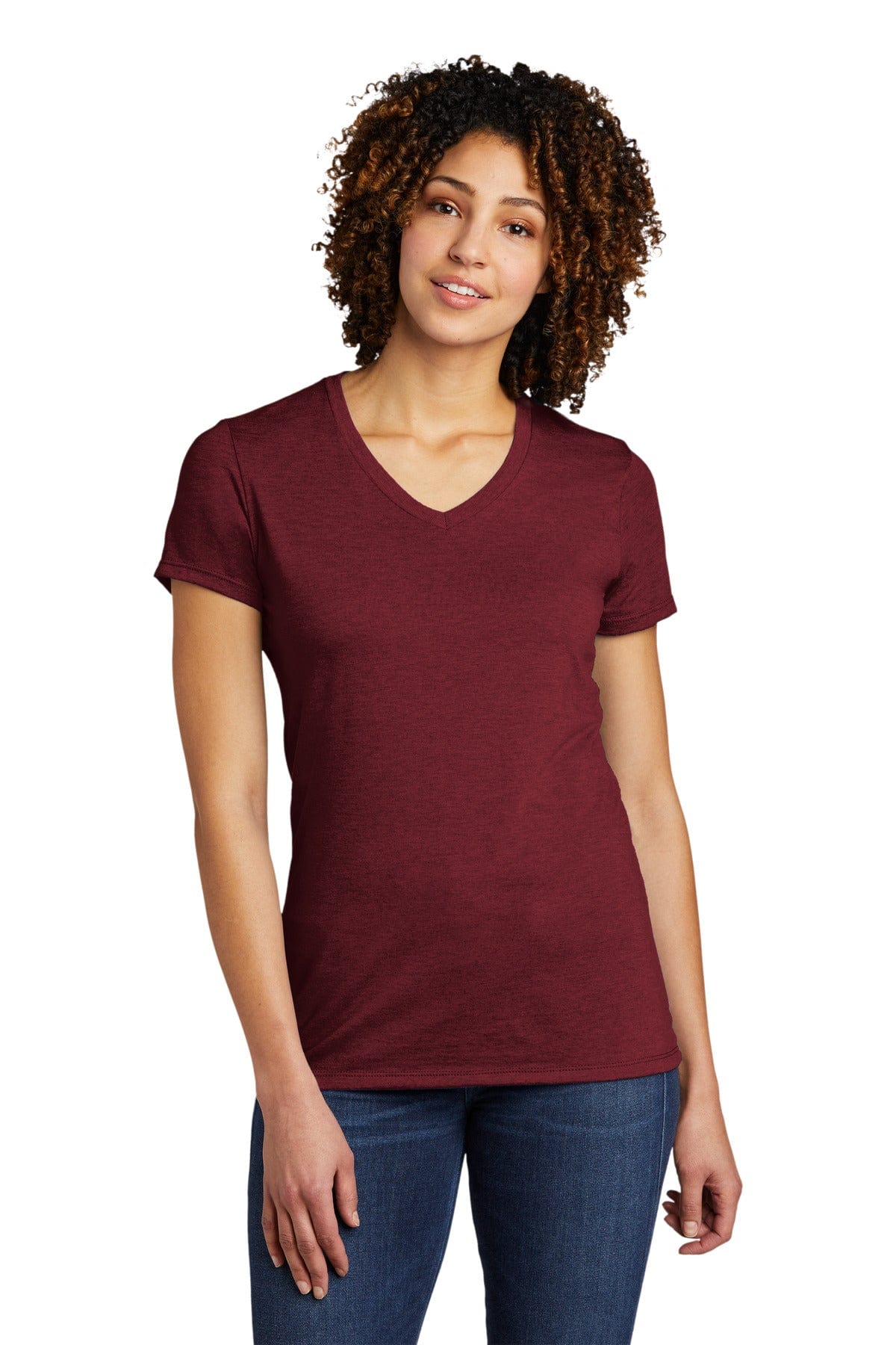 AllMade T-Shirts XS / Vino Red Allmade Women's Tri-Blend V-Neck Tee AL2018