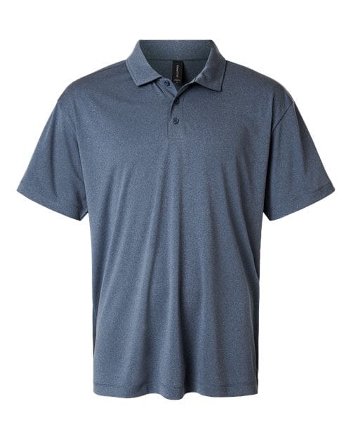 AllPro 12535 XS / Heather Navy 41800: Men's Pro-Lock Performance Polo