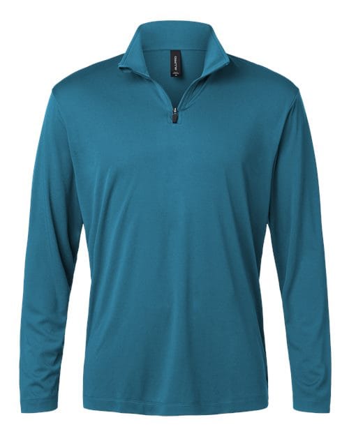 AllPro 12536 XS / Pacific Blue 41870: Men's Pro-Lock Performance Quarter-Zip Pullover