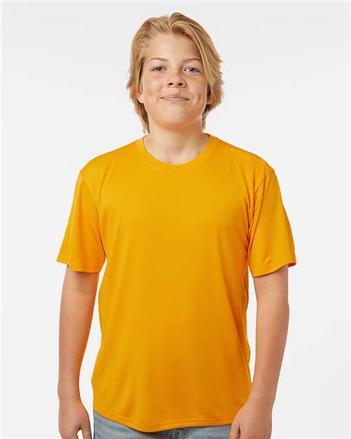 AllPro 12547 XS / Gold 48000Y: Youth Pro-Lock Performance T-Shirt