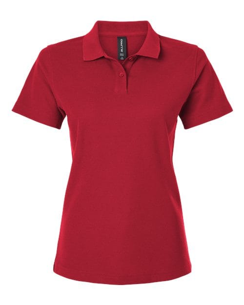 AllPro 12549 S / Red 62800L: Women's Pique Polo