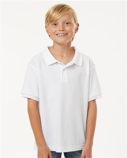AllPro 12550 62800Y: Youth Pique Polo