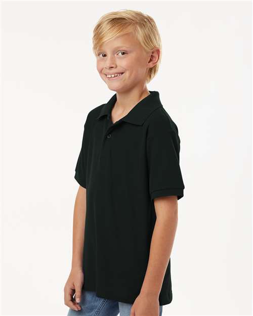 AllPro 12550 XS / Black 62800Y: Youth Pique Polo