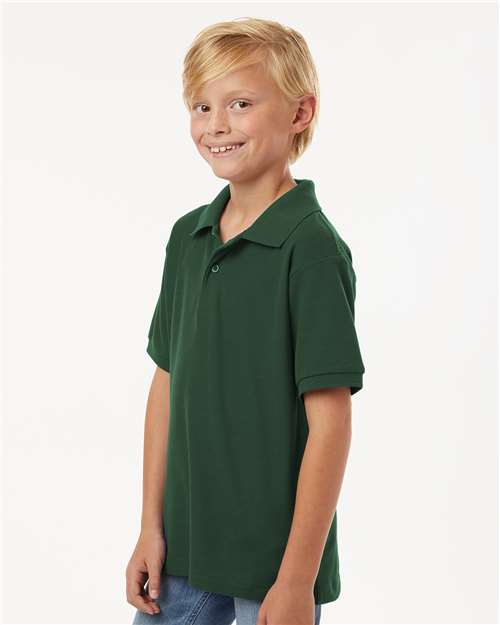 AllPro 12550 XS / Forest Green 62800Y: Youth Pique Polo