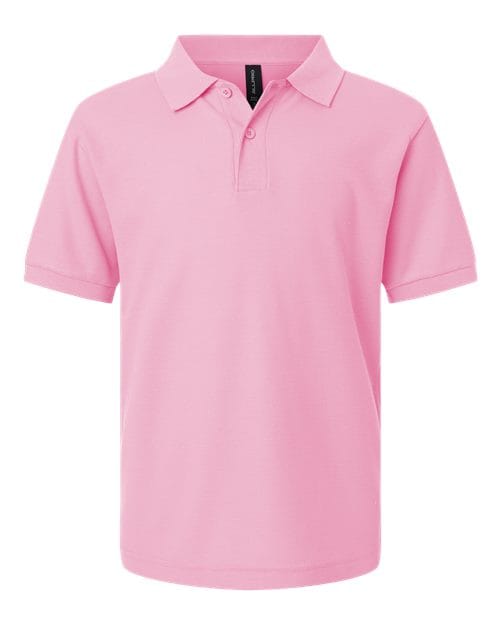 AllPro 12550 XS / Light Pink 62800Y: Youth Pique Polo