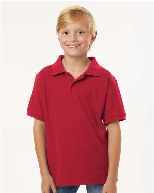 AllPro 12550 XS / Red 62800Y: Youth Pique Polo