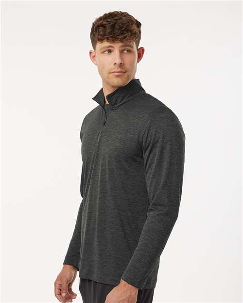 AllPro 12559 4HM700-Men's Pro-Lock Performance Mélange Quarter-Zip Pullover