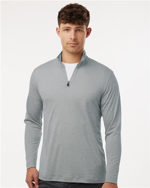 AllPro 12559 4HM700-Men's Pro-Lock Performance Mélange Quarter-Zip Pullover