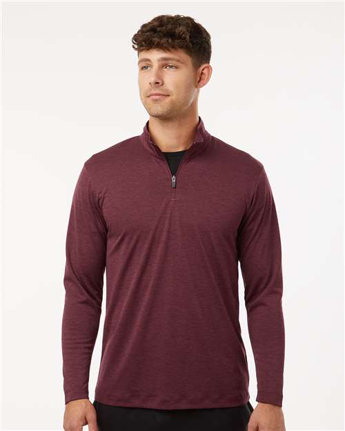 AllPro 12559 XS / Maroon Melange 4HM700-Men's Pro-Lock Performance Mélange Quarter-Zip Pullover