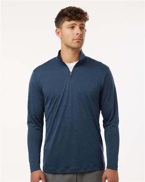 AllPro 12559 XS / Navy Melange 4HM700-Men's Pro-Lock Performance Mélange Quarter-Zip Pullover