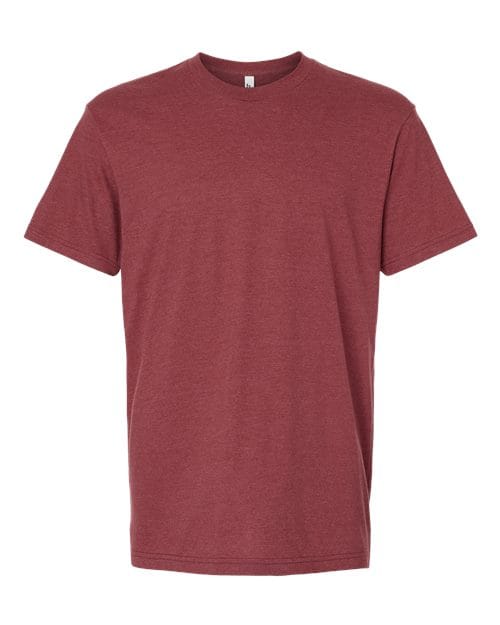 American Apparel 10485 S / Heather Burgundy 2001CVC: Unisex CVC Tee