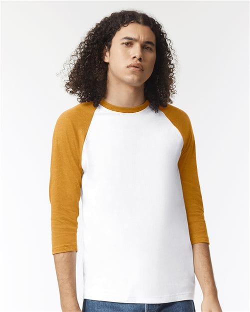 American Apparel 10486 2003CVC: Unisex CVC Three-Quarter Sleeve Tee