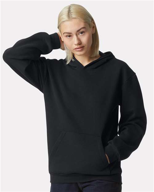 RF498 Unisex ReFlex Fleece Hoodie Sweatshirt in Black