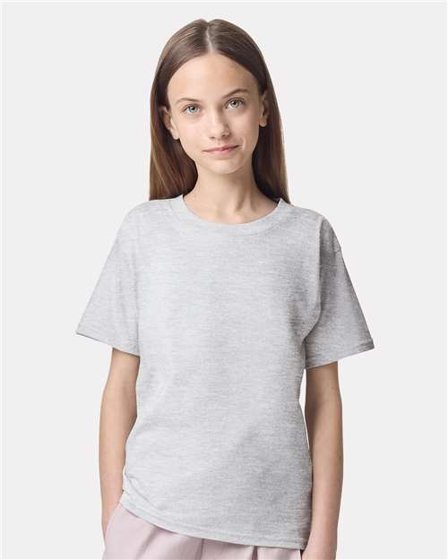 2001Y Youth Fine Jersey Tee in Ash Grey