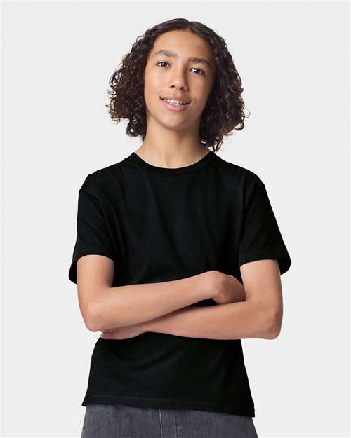 2001Y Youth Fine Jersey Tee in Black