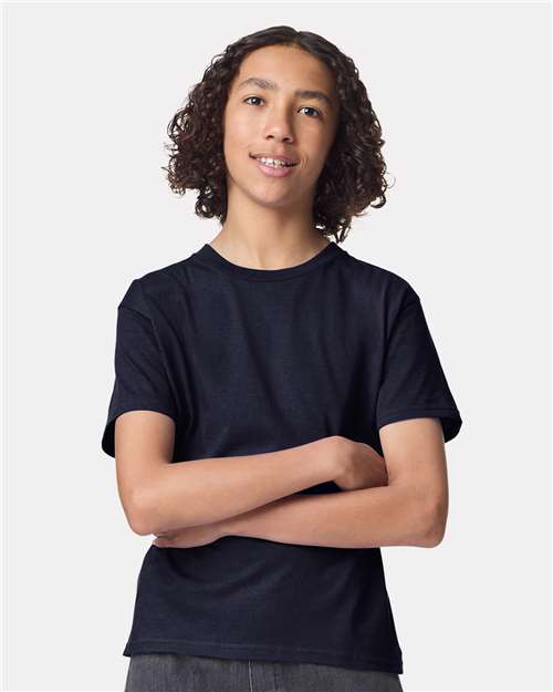 2001Y Youth Fine Jersey Tee in Navy