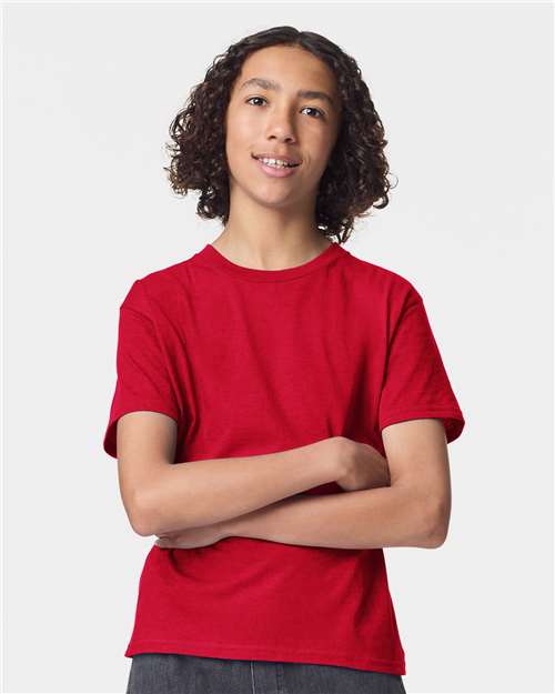 2001Y Youth Fine Jersey Tee in Red