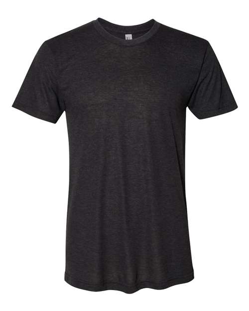 TR401 Unisex Triblend Track Tee in Tri-Black