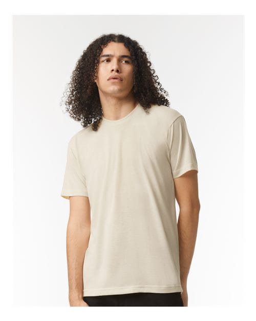 TR401 Unisex Triblend Track Tee in Tri-Cream
