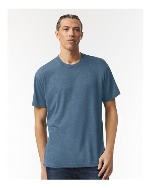 TR401 Unisex Triblend Track Tee in Tri-Dusk