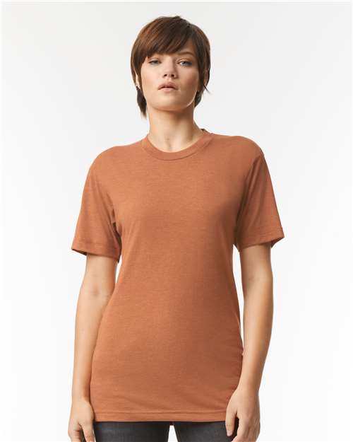TR401 Unisex Triblend Track Tee in Tri-Rust