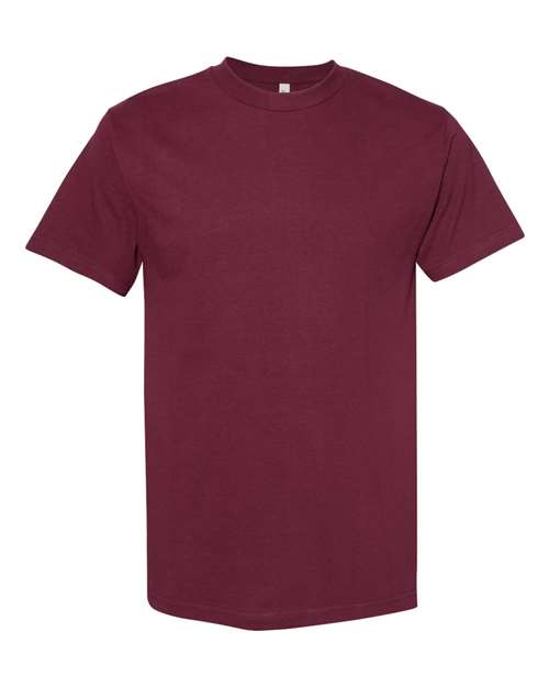 1301 Unisex Heavyweight Cotton Tee in Burgundy
