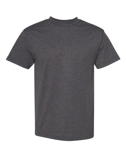 1301 Unisex Heavyweight Cotton Tee in Heather Charcoal