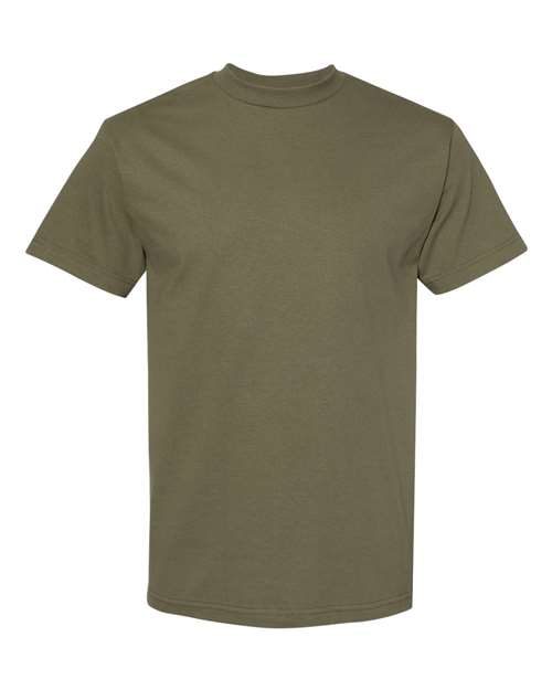 1301 Unisex Heavyweight Cotton Tee in Military Green