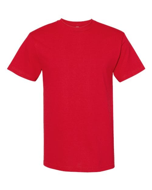 1301 Unisex Heavyweight Cotton Tee in Red