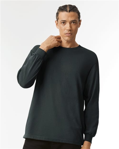 1304 Unisex Heavyweight Cotton Long Sleeve Tee in 