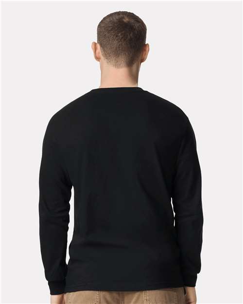 1304 Unisex Heavyweight Cotton Long Sleeve Tee in 