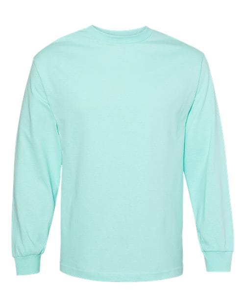 1304 Unisex Heavyweight Cotton Long Sleeve Tee in Celadon