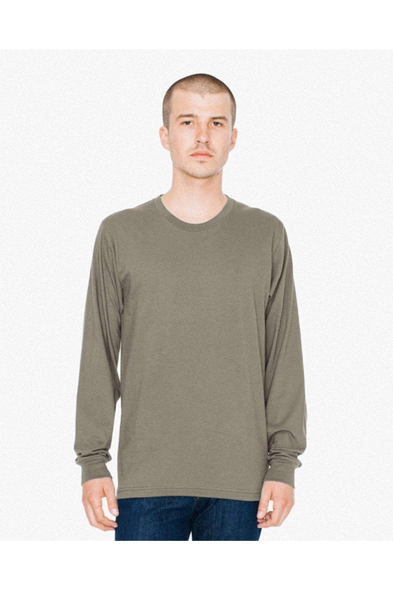 American Apparel T-Shirts American Apparel 2007W: Unisex Fine Jersey Long-Sleeve T-Shirt