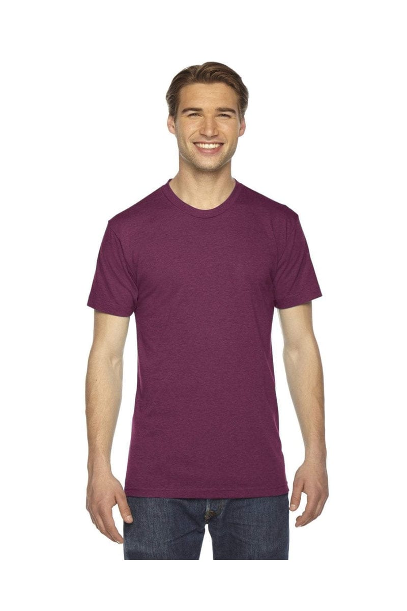 American Apparel T-Shirts American Apparel TR401W: Unisex Triblend Short-Sleeve Track T-Shirt