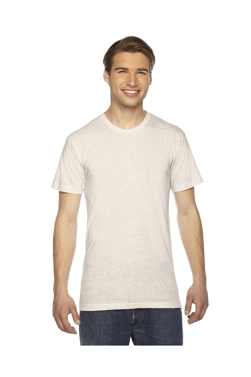 American Apparel T-Shirts XS / Tri Oatmeal American Apparel TR401W: Unisex Triblend Short-Sleeve Track T-Shirt