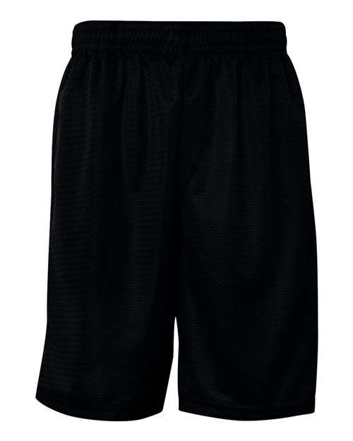 Badger 7219 Men's Pro Mesh 9" Shorts with Pockets in Black