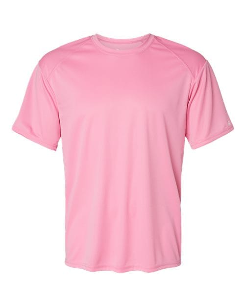 Badger 21 S / Pink 4120-Men's B-Core Sport Shoulders T-Shirt