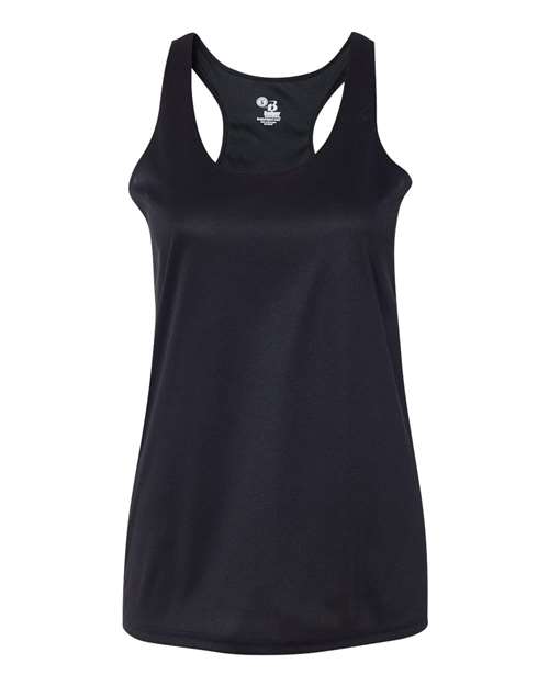 4166 Women’s B-Core Racerback Tank Top in Black